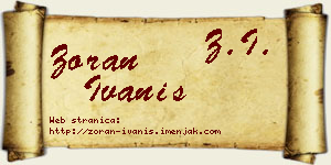 Zoran Ivaniš vizit kartica